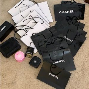 Chanel bags and boxes